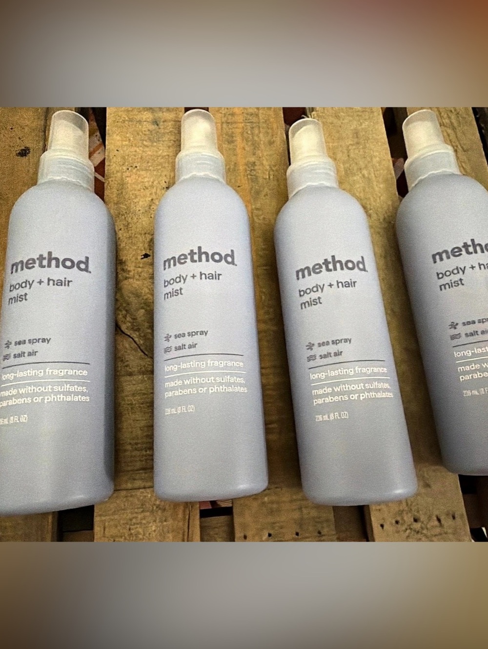 method body + hair mist Sea Spray 4-Pack New